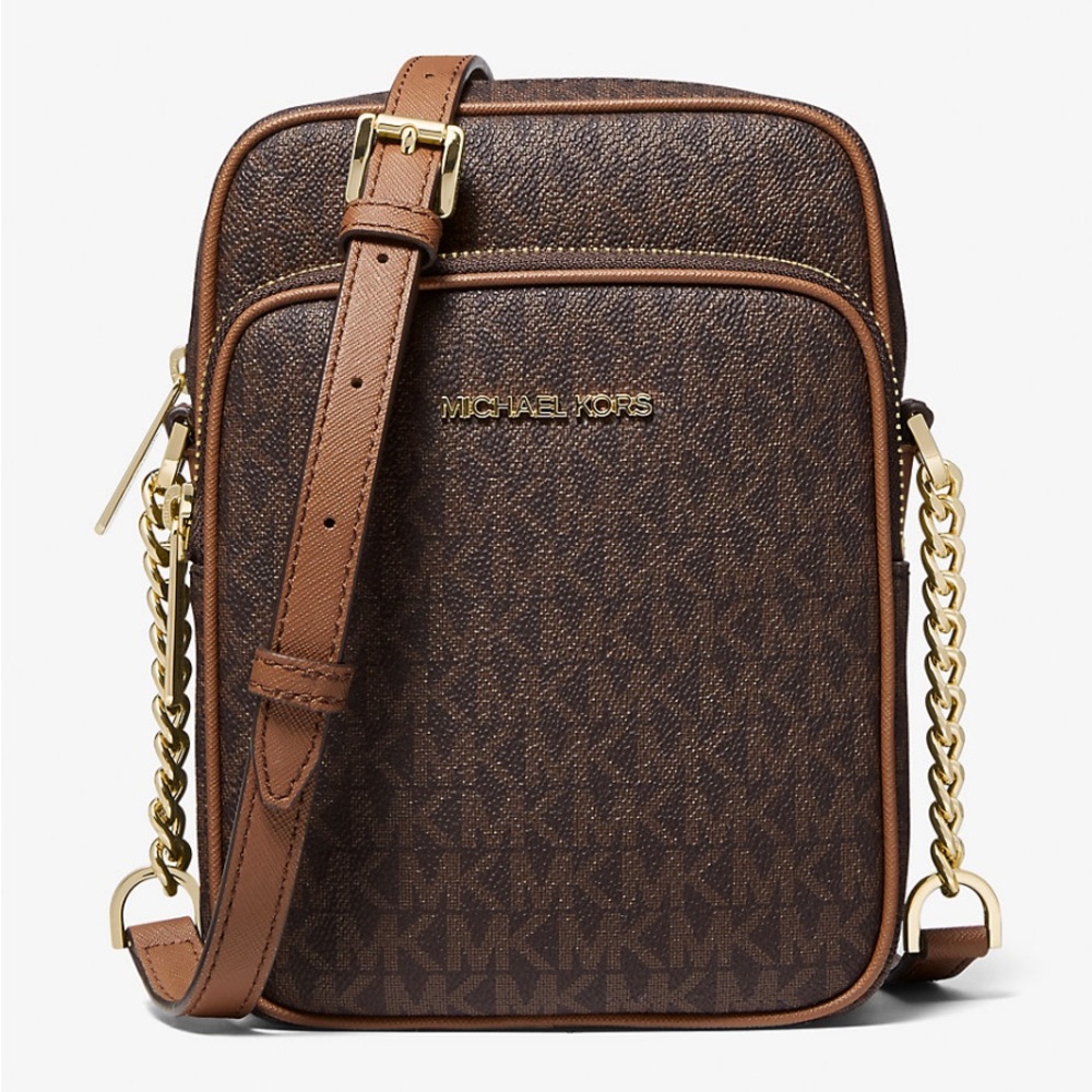 Michael Kors Jet Set Medium Logo Crossbody Bag